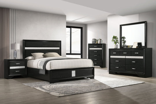 Miranda - Panel Bedroom Set - Black