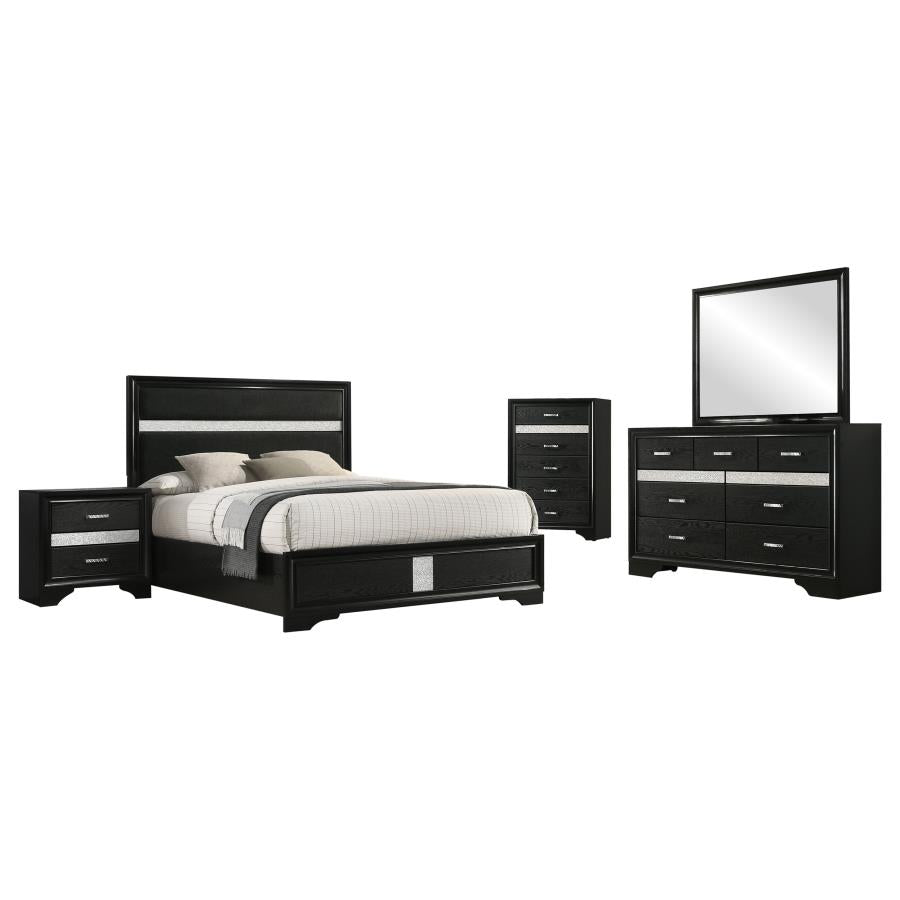 Miranda - Panel Bedroom Set - Black