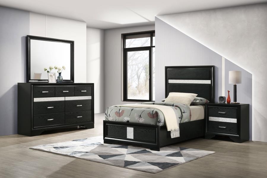Miranda - Panel Bedroom Set - Black