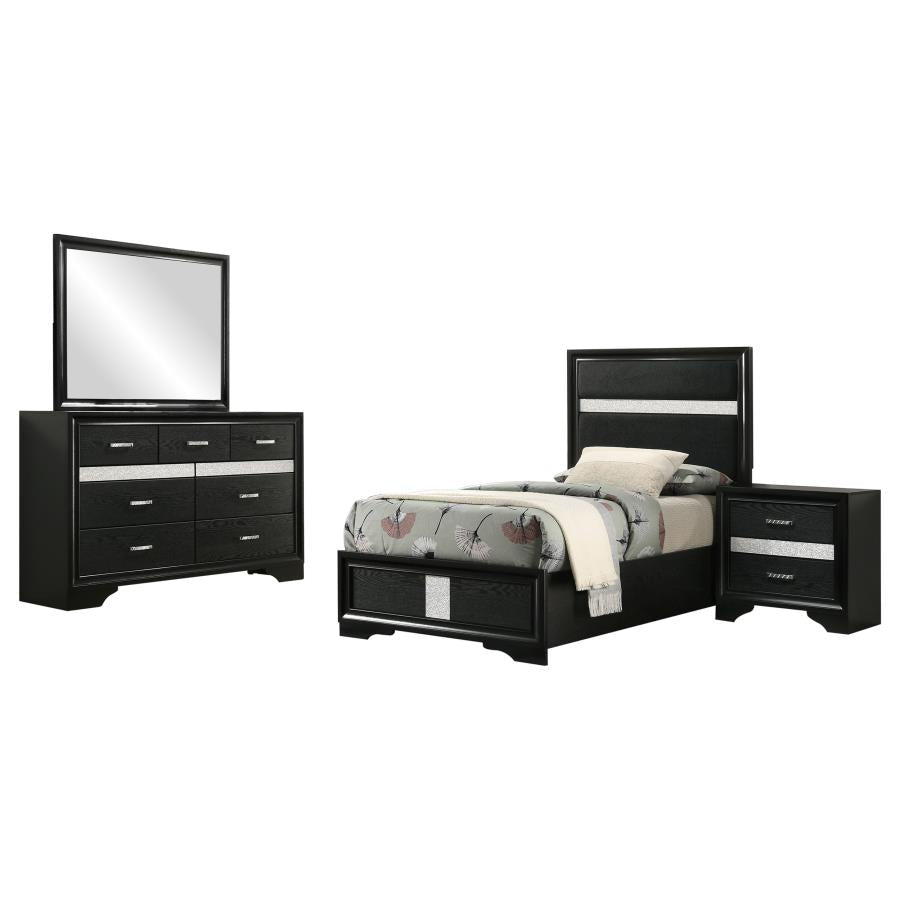 Miranda - Panel Bedroom Set - Black