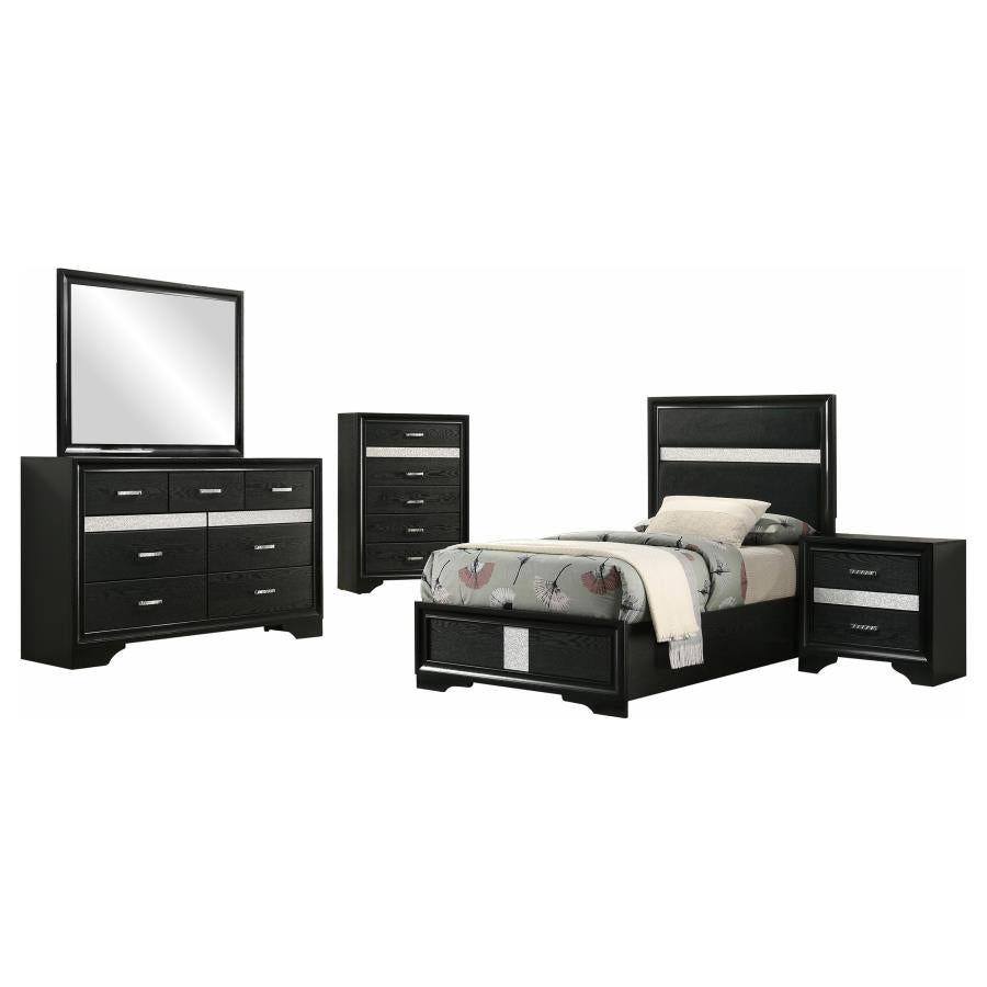 Miranda - Panel Bedroom Set - Black