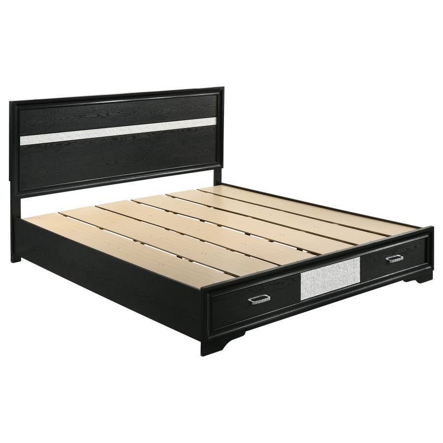 Miranda - Storage Wood Panel Bed