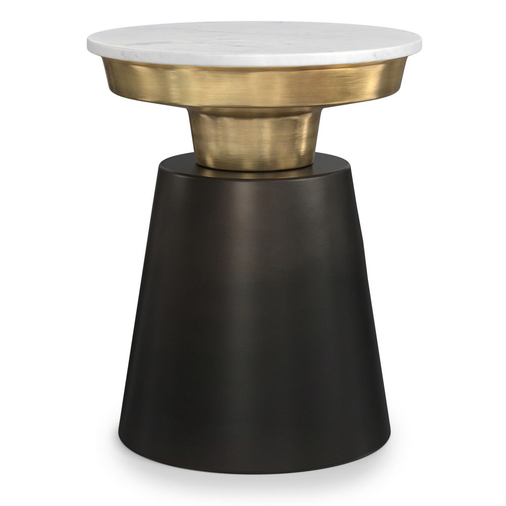 Jaxine - Side Table - Black / Gold by Simpli-Home | Bel Furniture