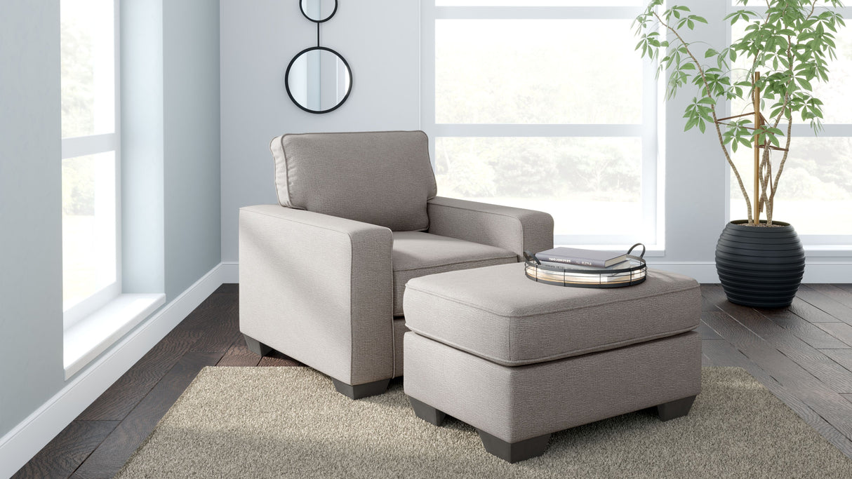 Greaves - Chair, Ottoman Gray by Signature Design by Ashley® | Bel Furniture