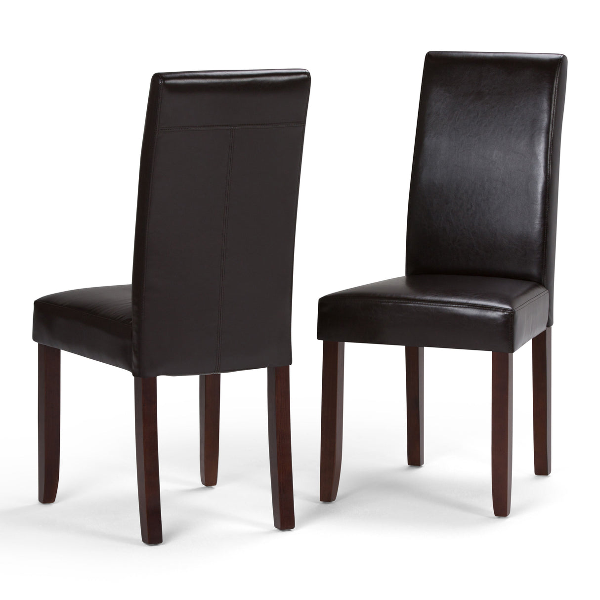 Acadian - Parson Dining Chair (Set of 2) - Tanners Brown by Simpli-Home | Bel Furniture