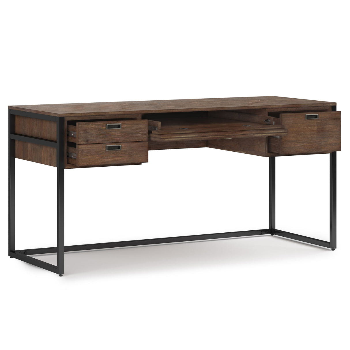 Richmond - Desk - Rustic Natural Aged Brown by Simpli-Home | Bel Furniture