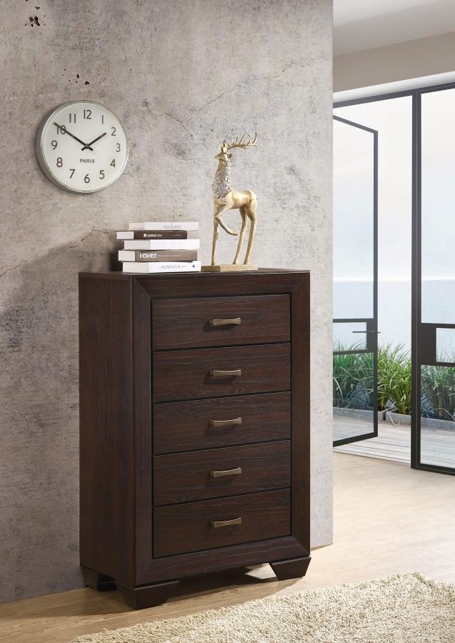Kauffman - 5-Drawer Bedroom Chest by CoasterEveryday | Bel Furniture