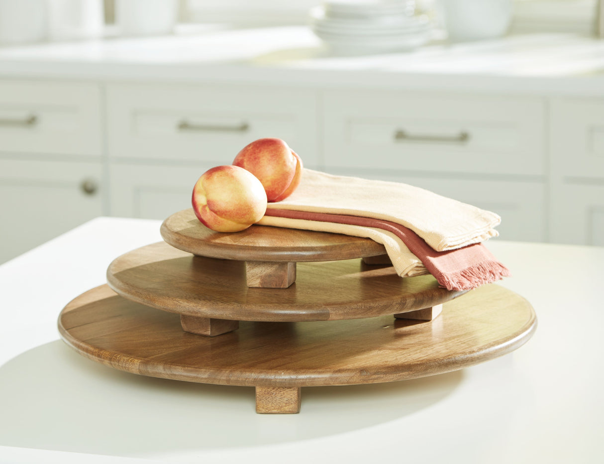 Kaidler - Brown - Tray Set (Set of 3) by Signature Design by Ashley® | Bel Furniture