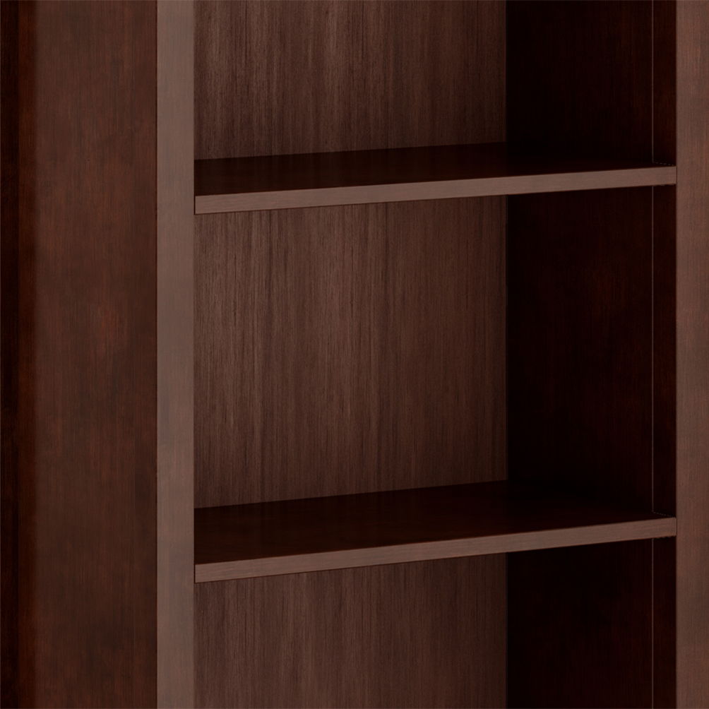 Artisan - 5 Shelf Bookcase, Handcrafted by Simpli-Home | Bel Furniture