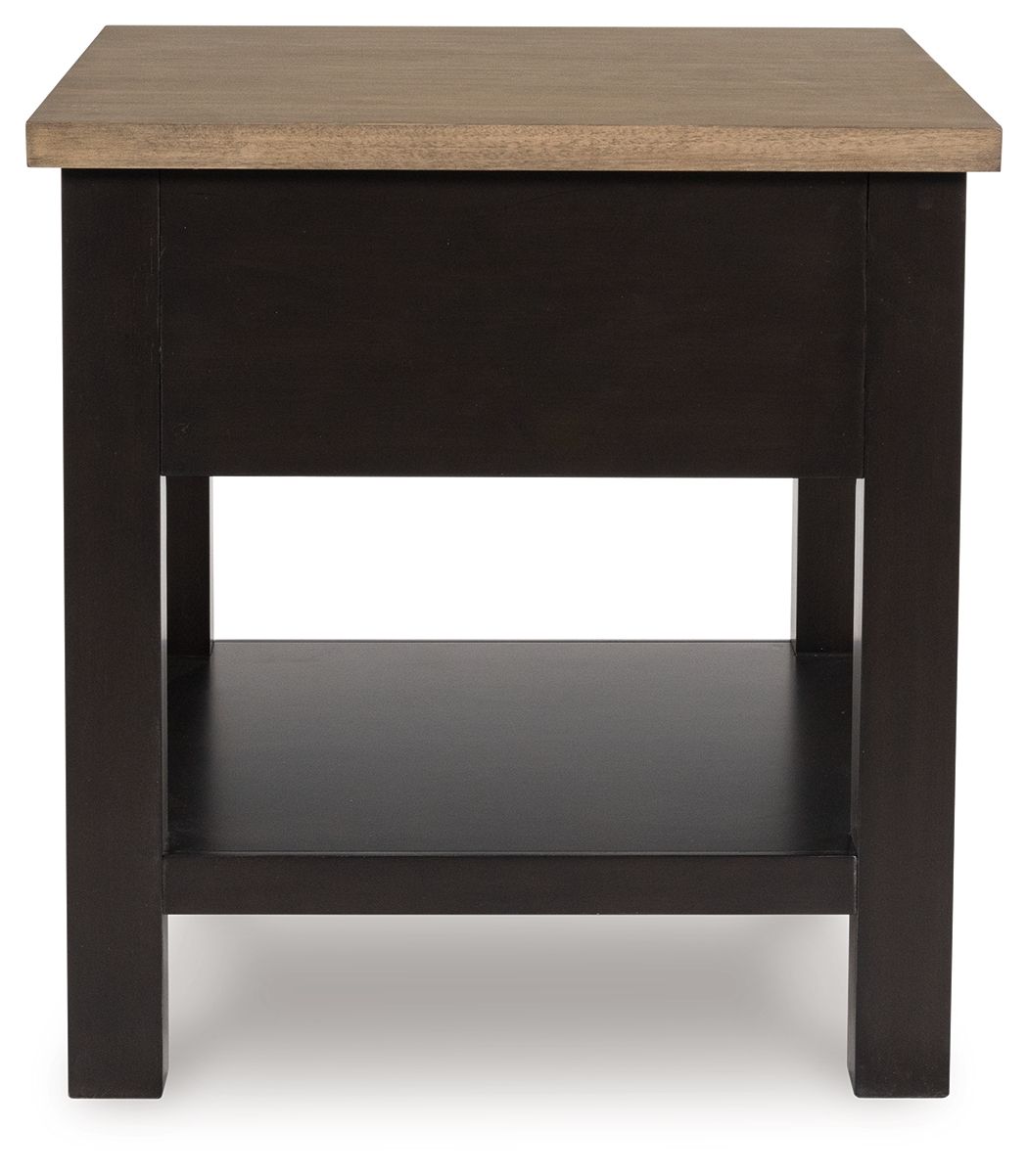 Drazmine - Brown - Rectangular End Table by Signature Design by Ashley® | Bel Furniture