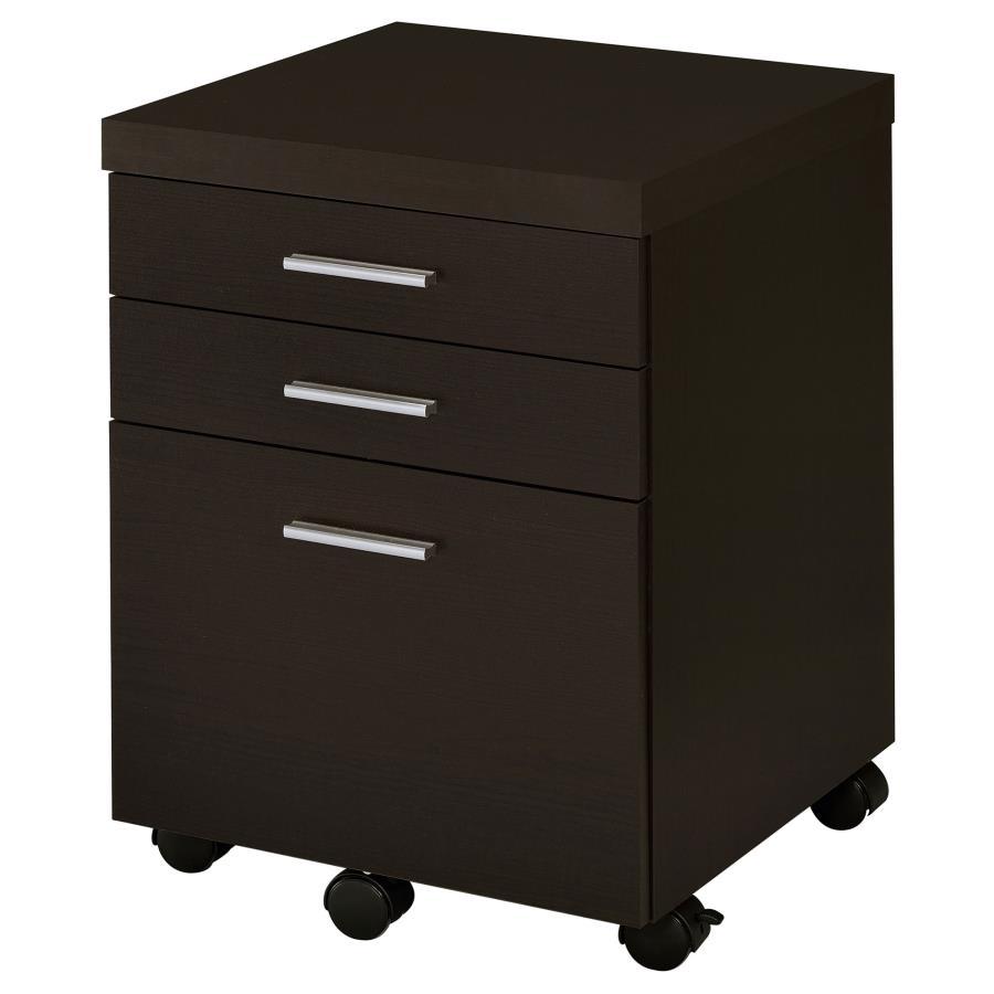Skeena - 3-Drawer Mobile Office Cabinet by CoasterEveryday | Bel Furniture