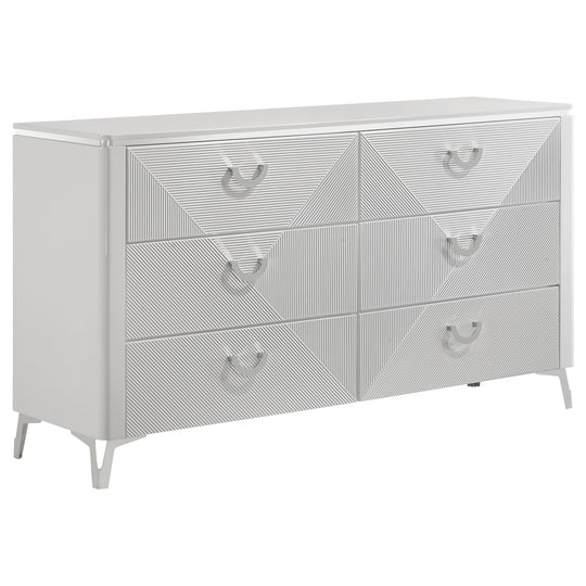 Cassia - 6-Drawer Bedroom Dresser Cabinet
