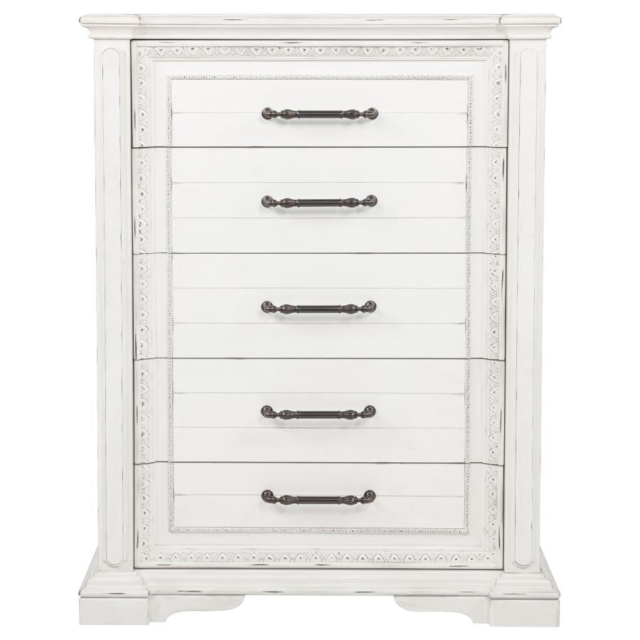 Mckinney - 5-Drawer Bedroom Chest Of Drawers - Vintage White