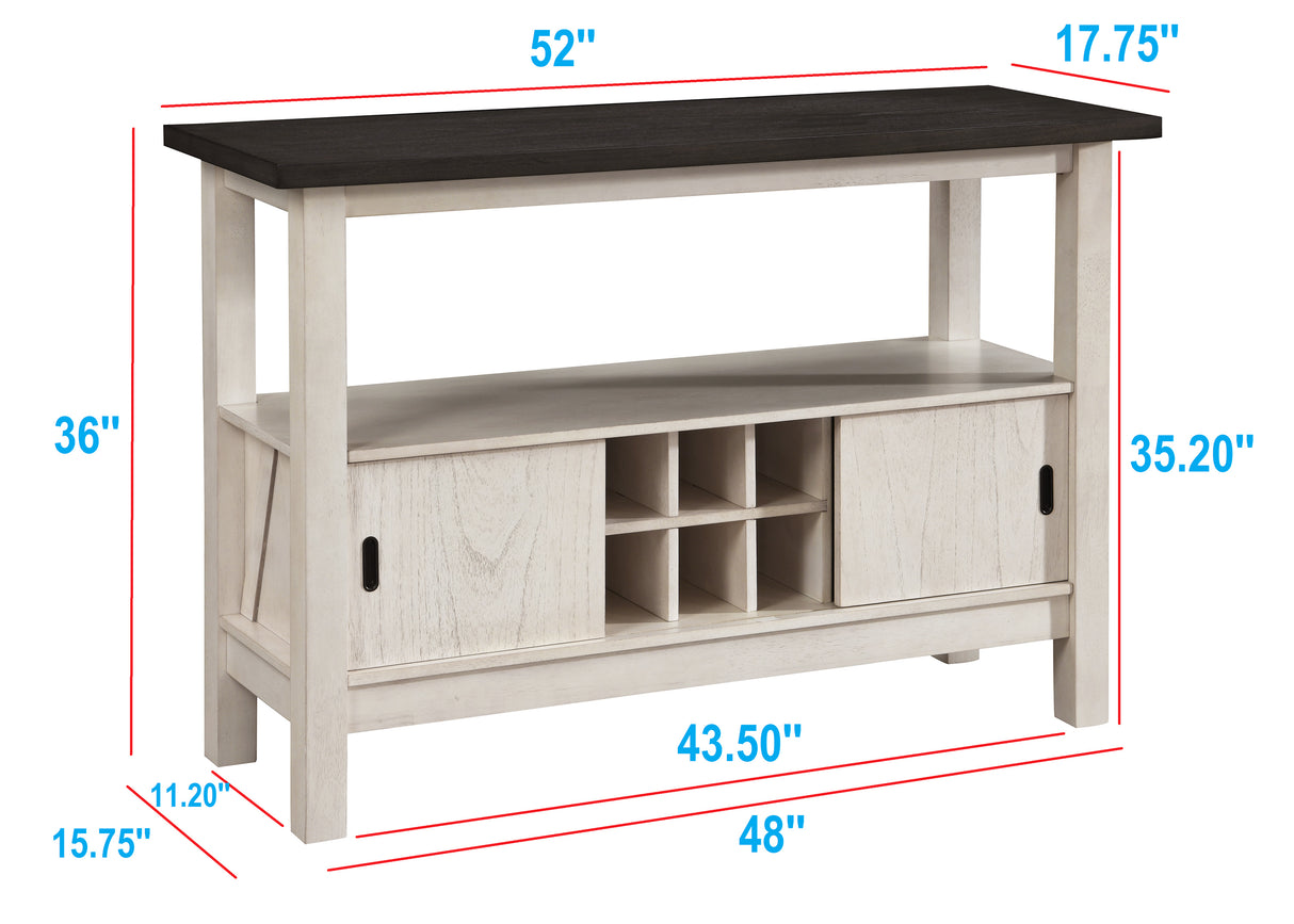 Maribelle Server Chalk Warm Grey