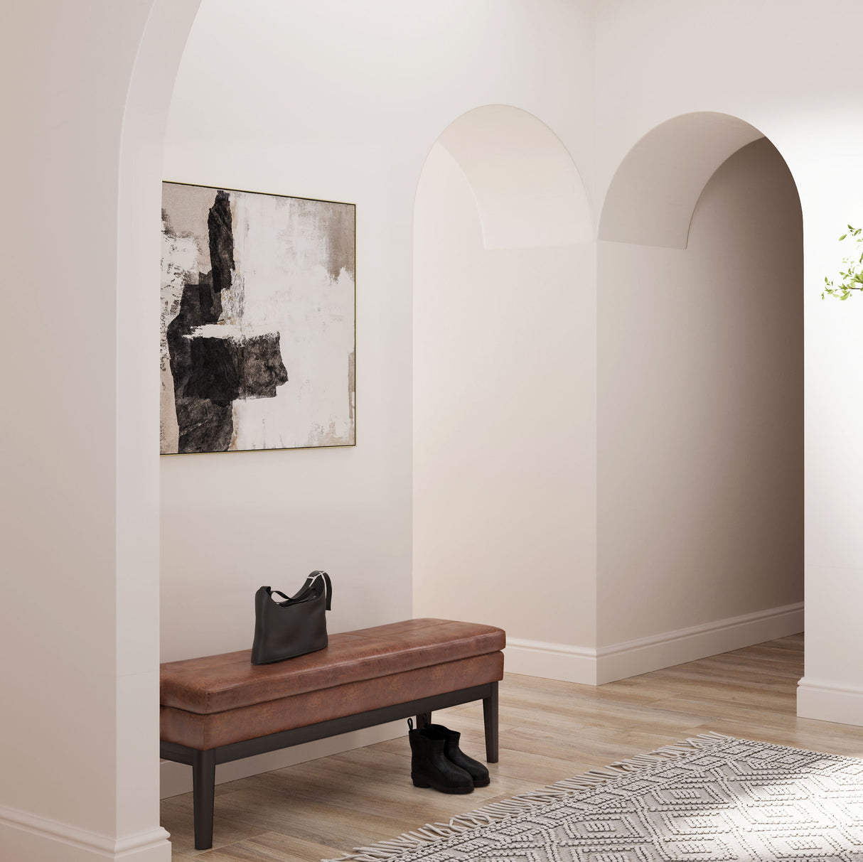 Carlson - Ottoman Bench, Mid Century Design by Simpli-Home | Bel Furniture