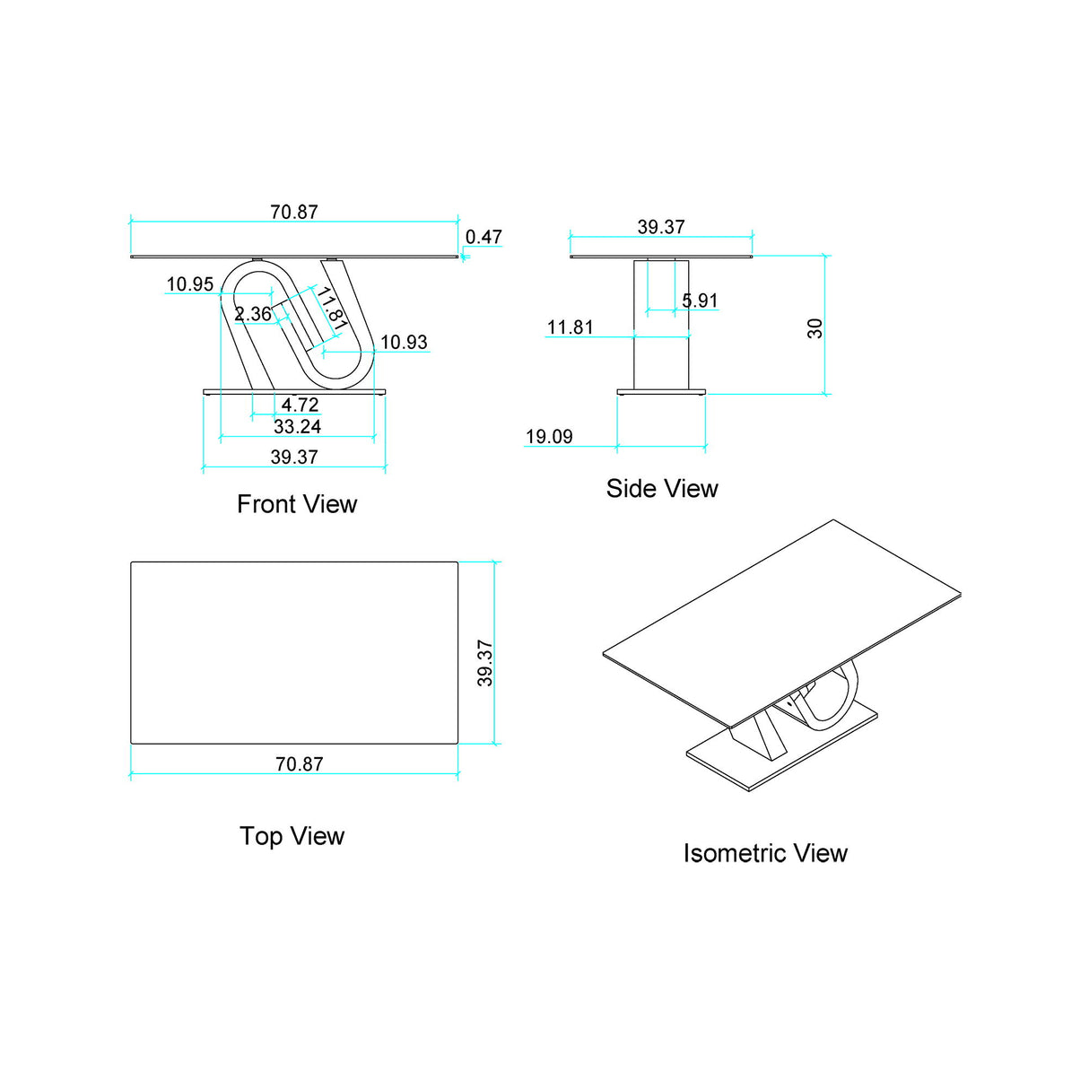 Tony - Dining Table - Brown / Beige