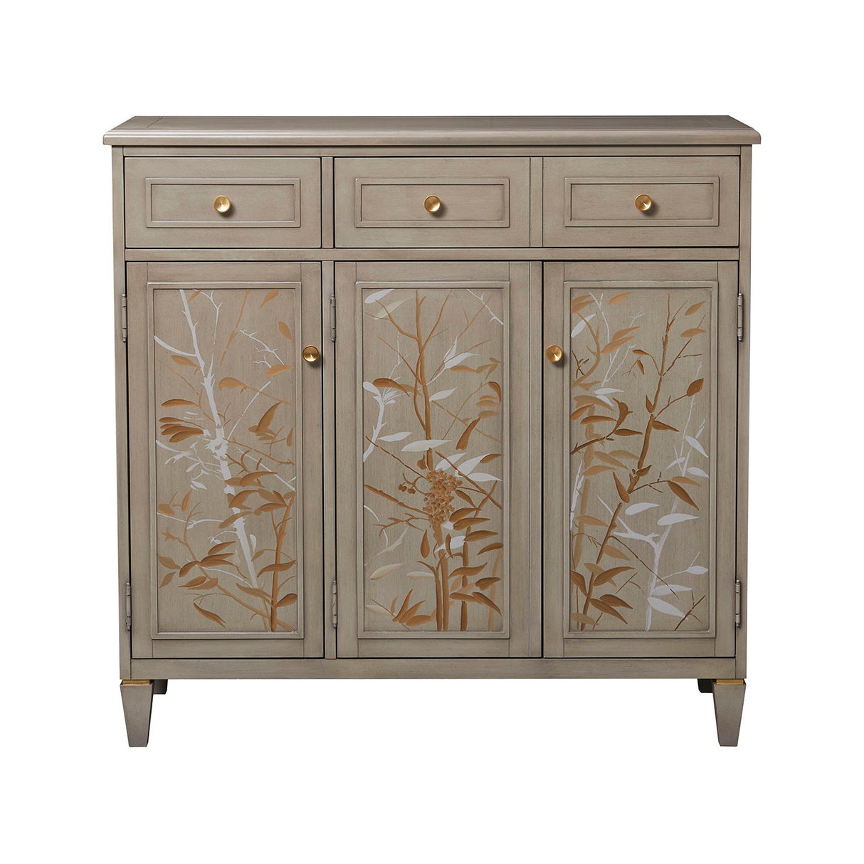 Dauphin - Handpainted Entryway Storage Cabinet - Gray Cashmere by Jennifer Taylor Home | Bel Furniture