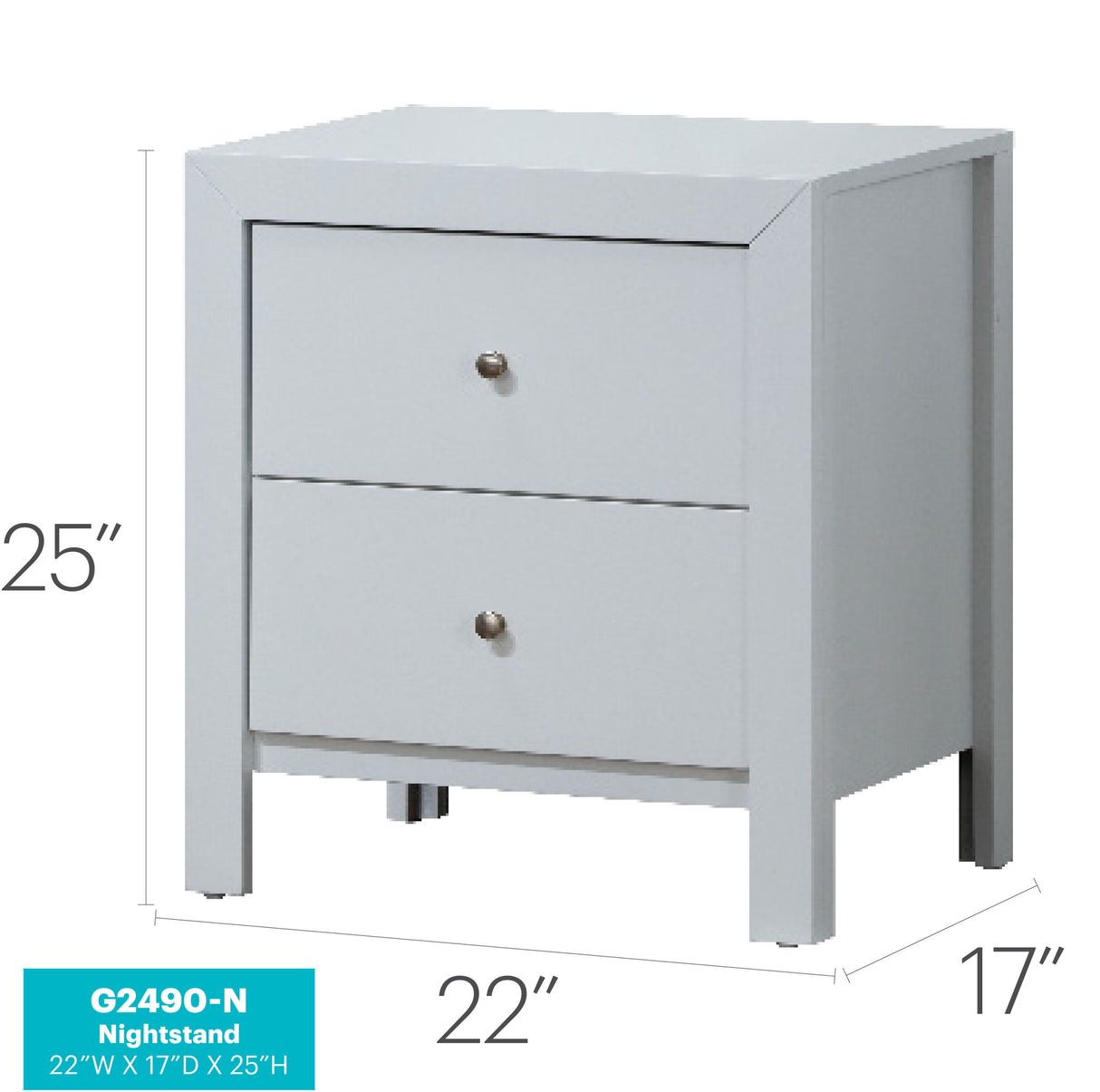 Charming Nightstand With Drawers - view 9