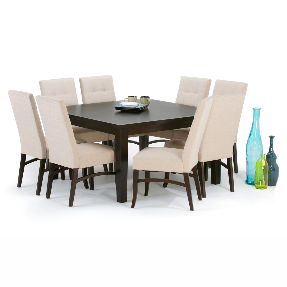 Eastwood - Square Dining Table - Java Brown by Simpli-Home | Bel Furniture
