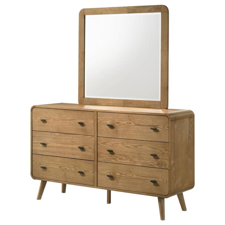 Robyn - 6-Drawer Bedroom Dresser And Mirror by CoasterEssence | Bel Furniture