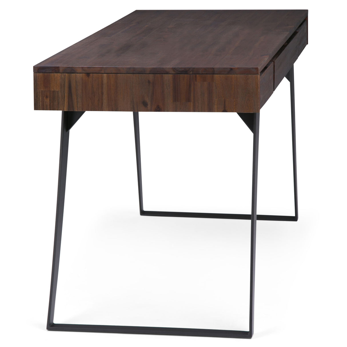 Lowry - Desk - Distressed Charcoal Brown by Simpli-Home | Bel Furniture