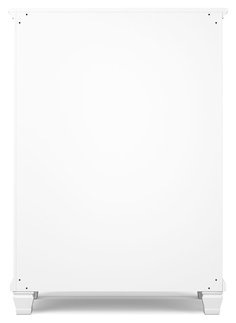 Fortman - White - Five Drawer Chest by Signature Design by Ashley® | Bel Furniture