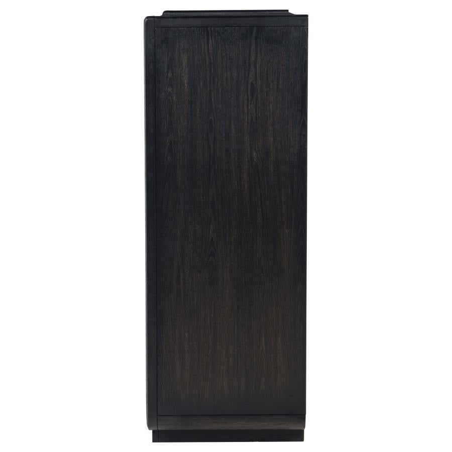 Leandro - 5-Drawer Bedroom Chest Of Drawers - Burnished Black