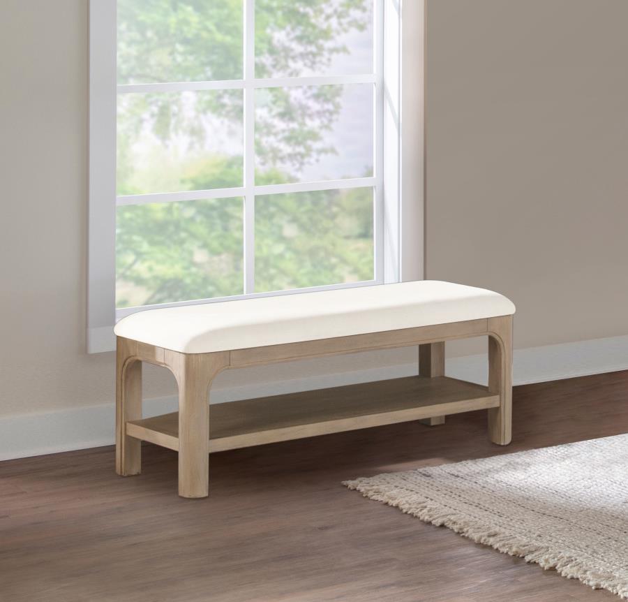 Solano - 49" Bedroom Bed End Bench - Weathered Mango