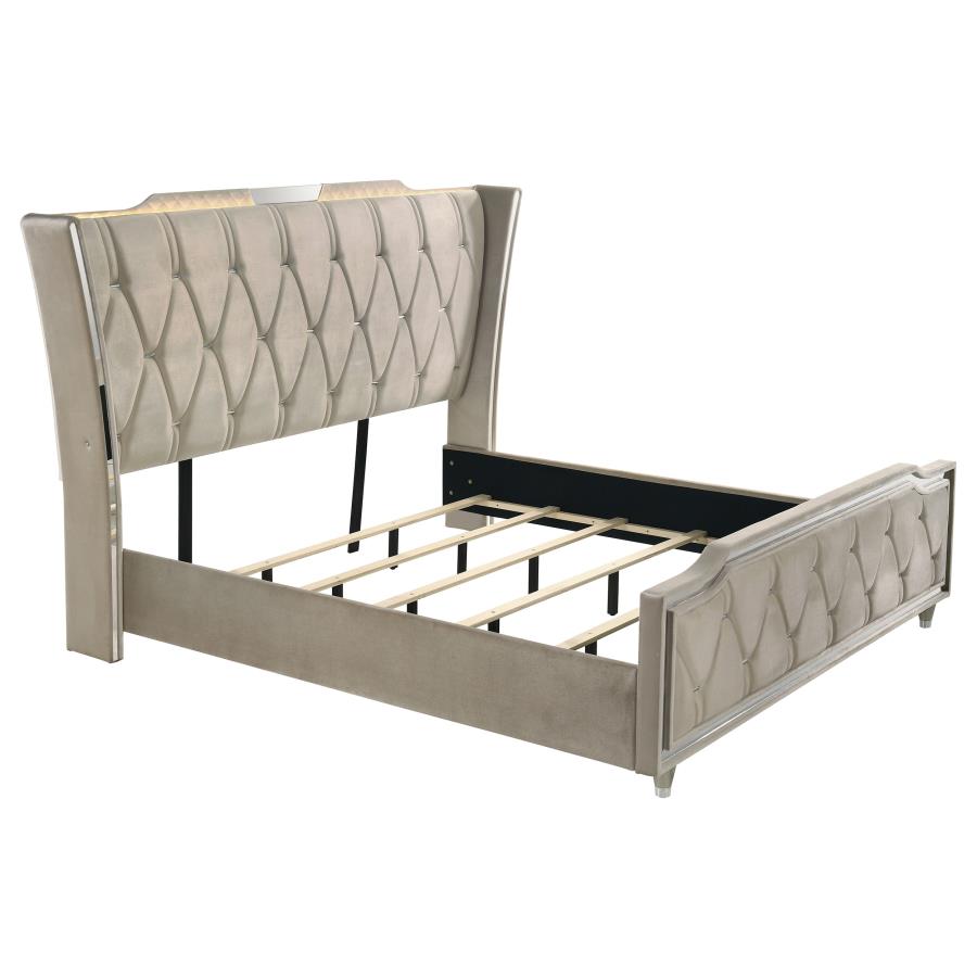 Lorient - Bedroom Set With LED Flame Box Dresser