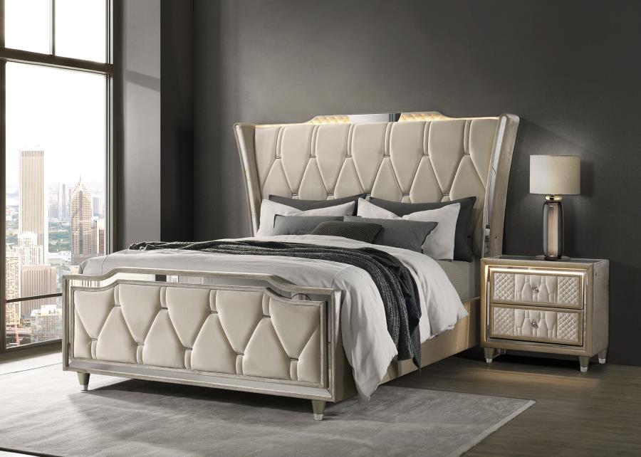 Lorient - LED Upholstered Bed