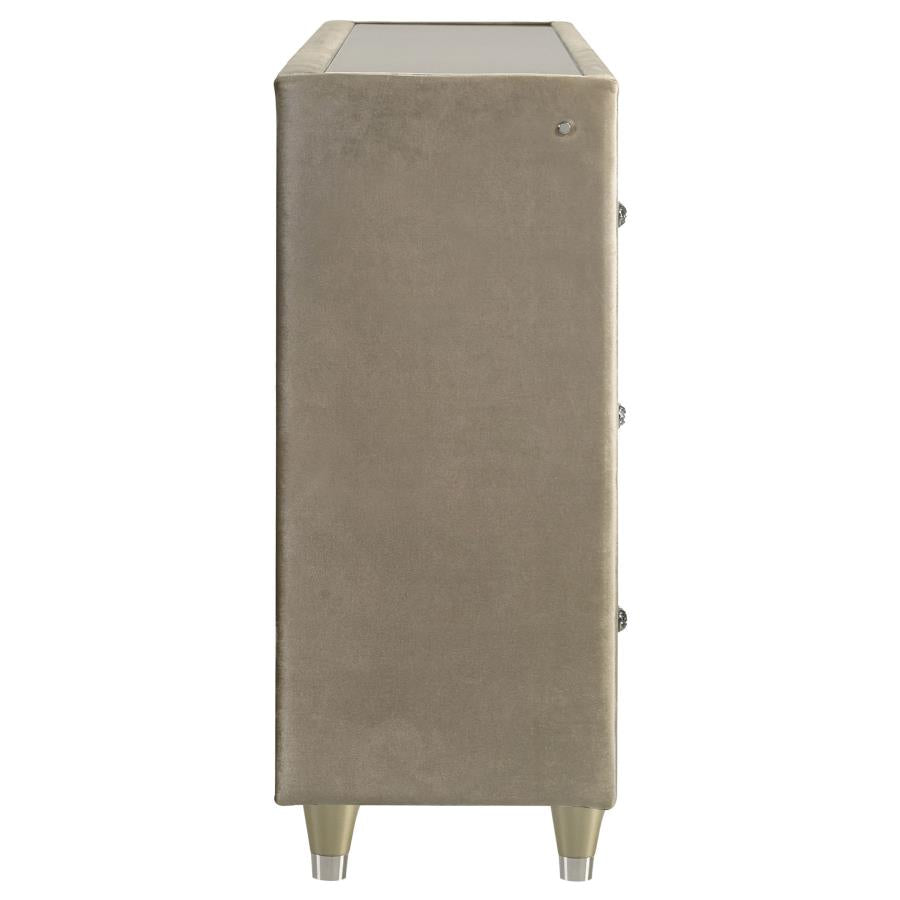 Lorient - 8-Drawer LED Bedroom Flame Box Dresser