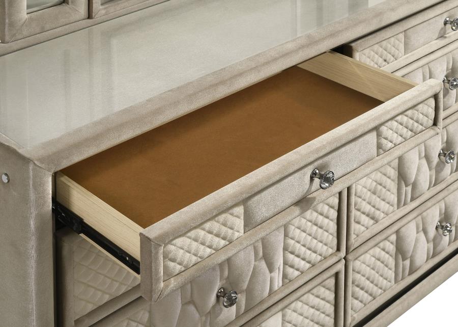 Lorient - 8-Drawer LED Bedroom Dresser Cabinet
