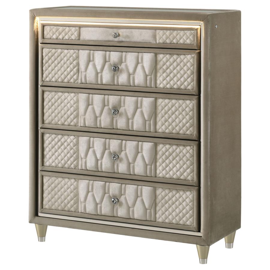 Lorient - 5-Drawer LED Chest of Drawers