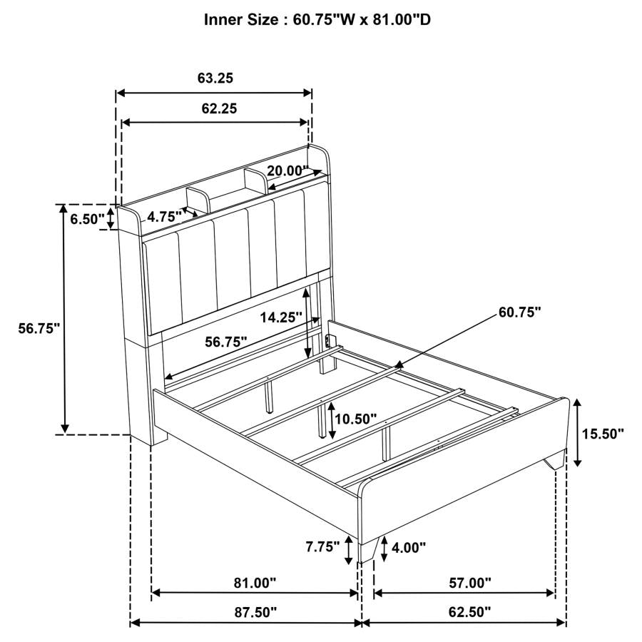 Henderson - Bookcase Panel Bed