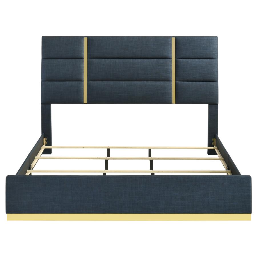 Ines - Fabric Upholstered Panel Bed