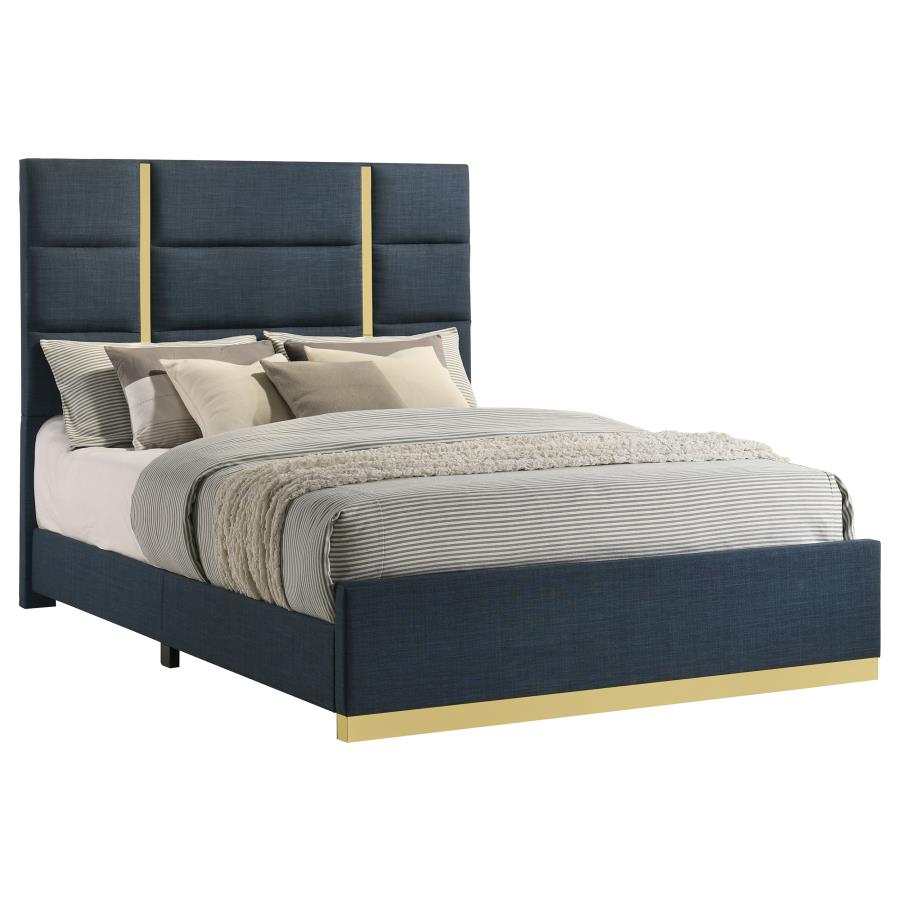 Ines - Fabric Upholstered Panel Bed