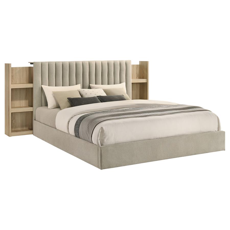 Arielle - Bookcase Panel Storage Bed