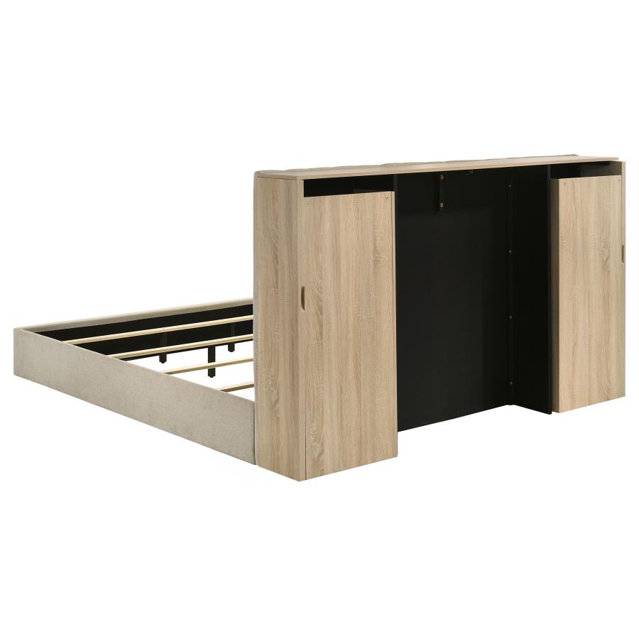Arielle - Bookcase Panel Storage Bed