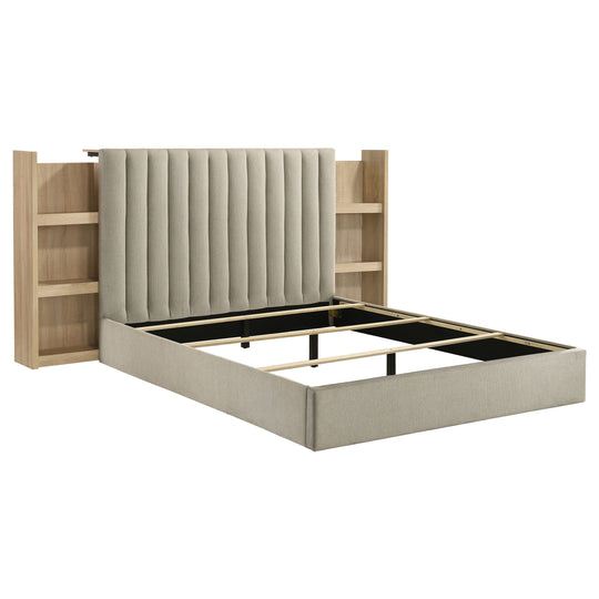 Arielle - Bookcase Panel Storage Bed