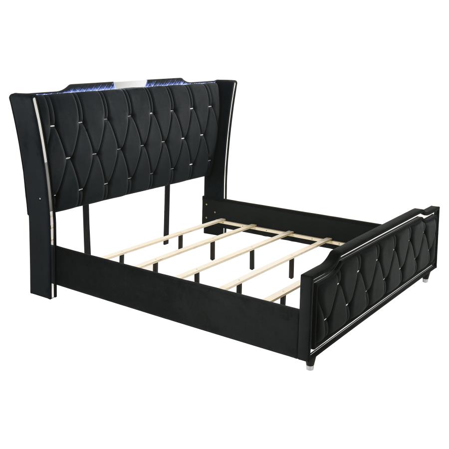 Lorient - Bedroom Set With LED Flame Box Dresser