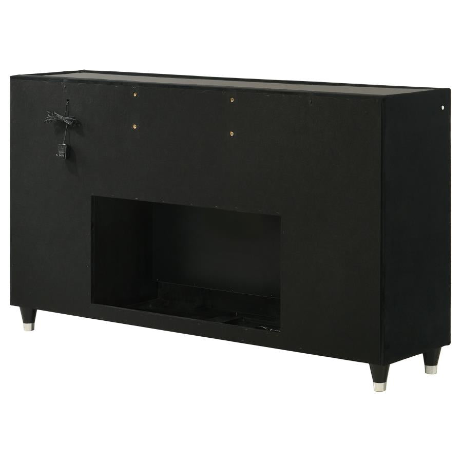 Lorient - 8-Drawer LED Bedroom Flame Box Dresser