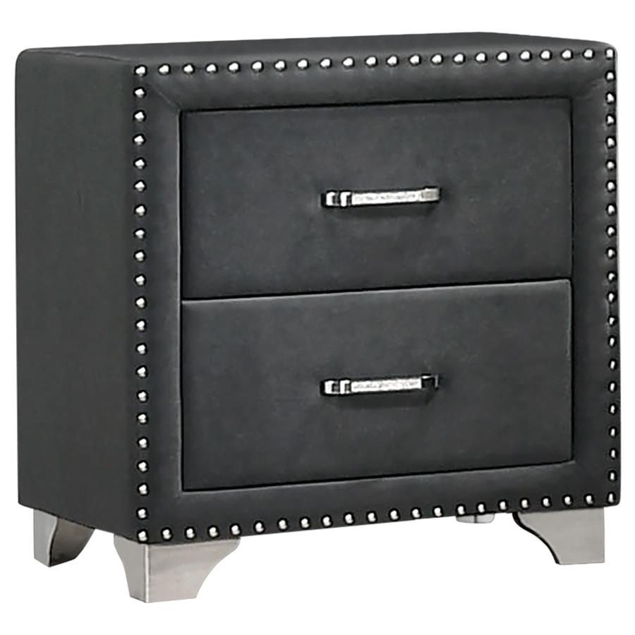 Melody - Upholstered 2-Drawer Nightstand