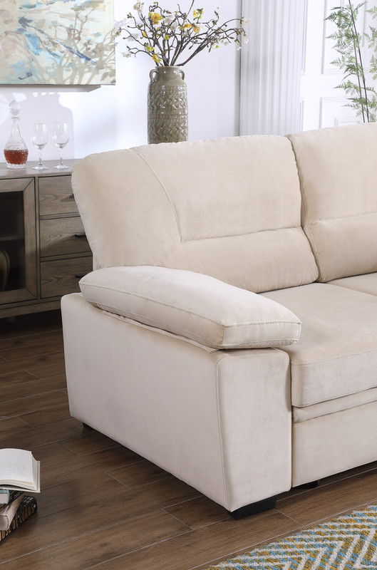 Kipling - Reversible Sleeper Sectional Sofa Chaise by Lilola Home | Bel Furniture