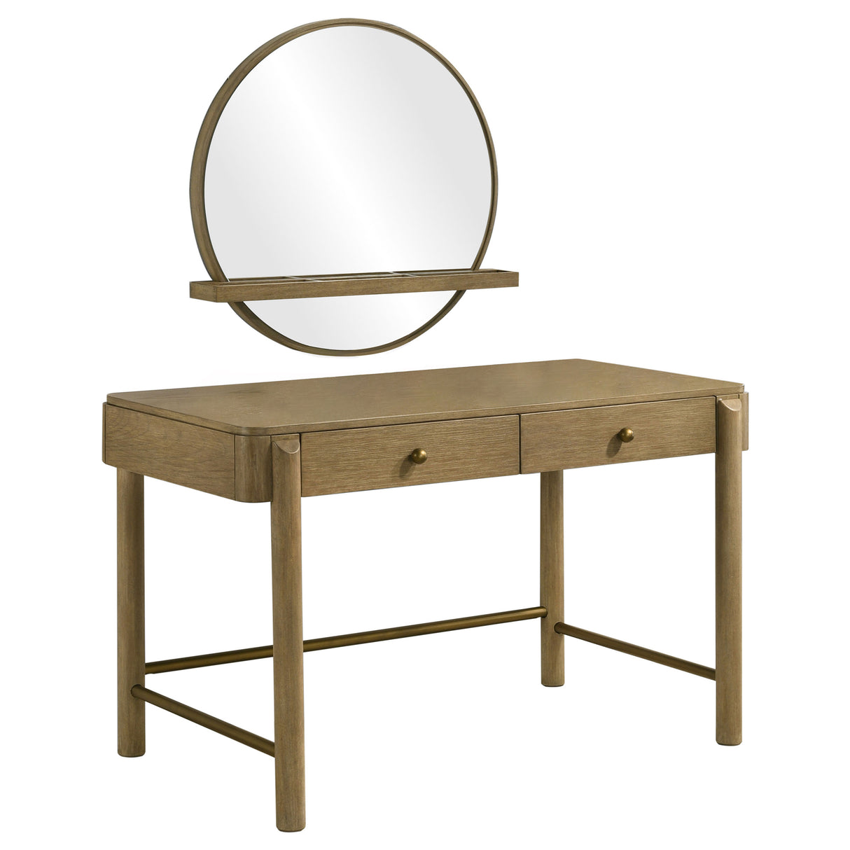 Arini - 2 Piece Makeup Vanity Table And Mirror Set