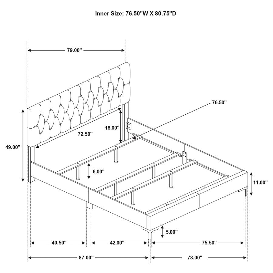 Kendall - Panel Upholstered Bed