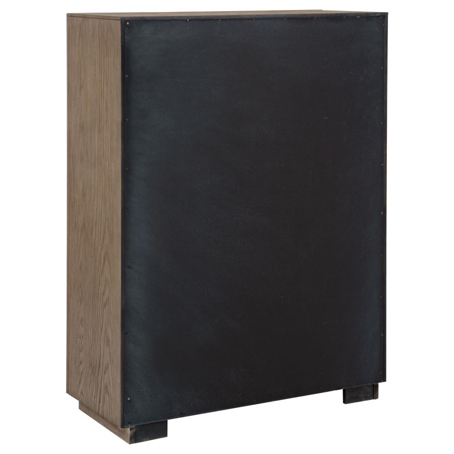 Kenora - 5-Drawer Bedroom Chest - Barley Brown