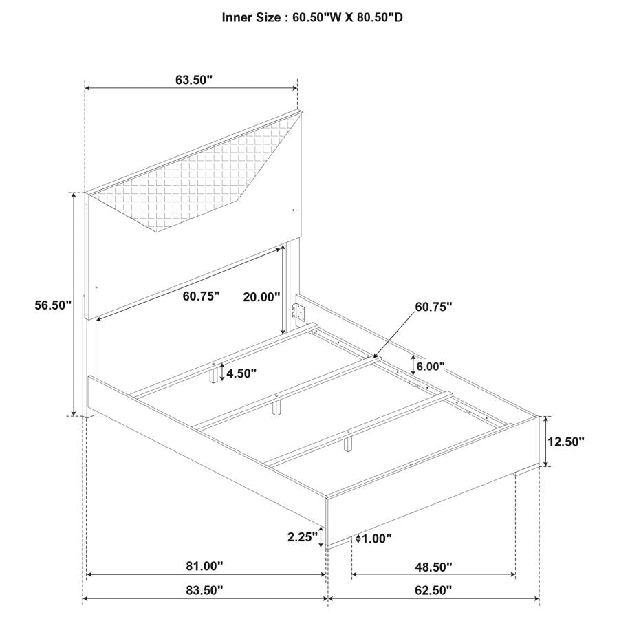 Ives - Panel Bed LED Headboard