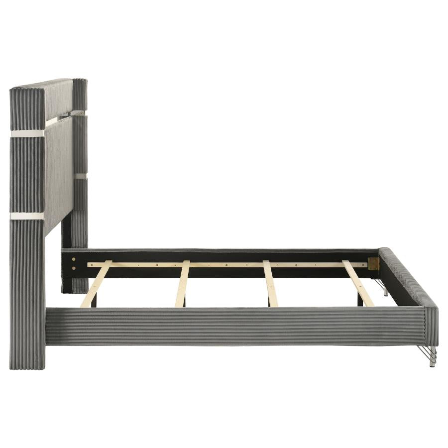 Lucia - Upholstered Wingback Bed