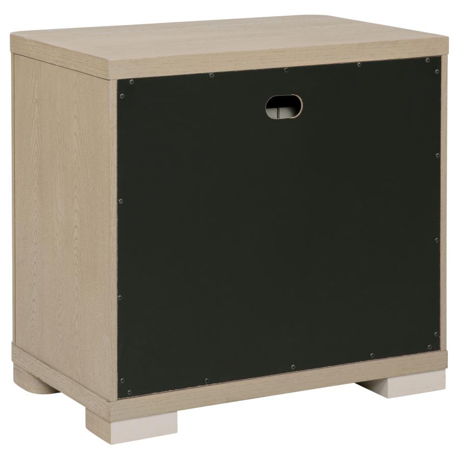 Ladera - 2-Drawer Nightstand Bedside Table - Light Elm