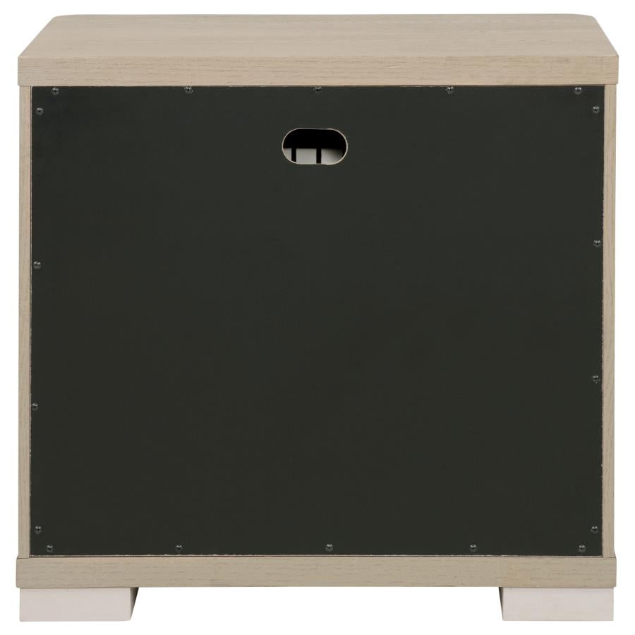 Ladera - 2-Drawer Nightstand Bedside Table - Light Elm